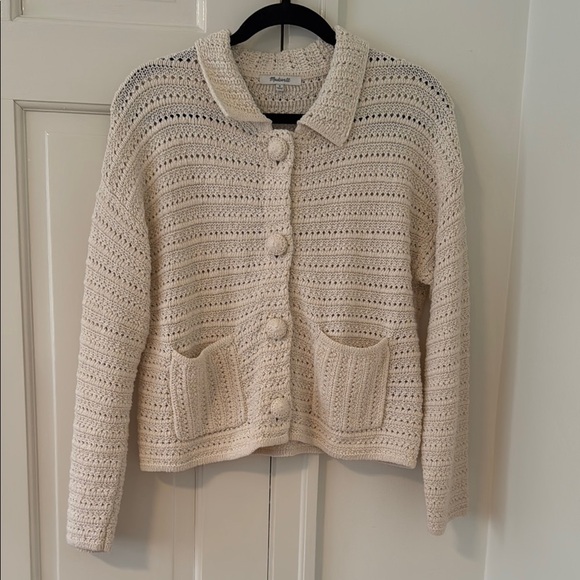 Madewell Sophee Patch Pocket Cardigan Sweater size M - Picture 2 of 3